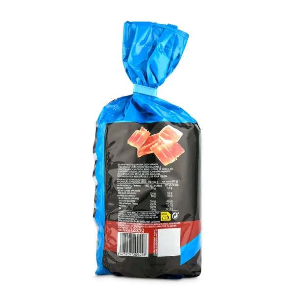 Tortitas de maíz sabor jamón ibérico Bicentury bolsa 123.5 g 2