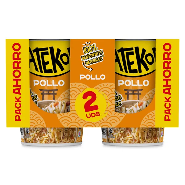 Noodles de pollo Gallina Blanca Yatekomo 2 x 60 g 2