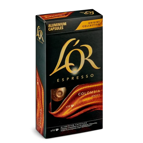 Cápsulas de café Colombia L'Or 10 unidades