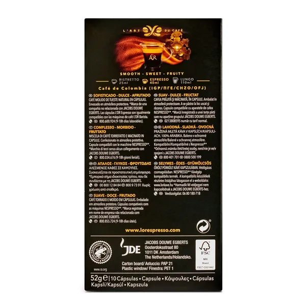 Cápsulas de café Colombia L'Or 10 unidades 4