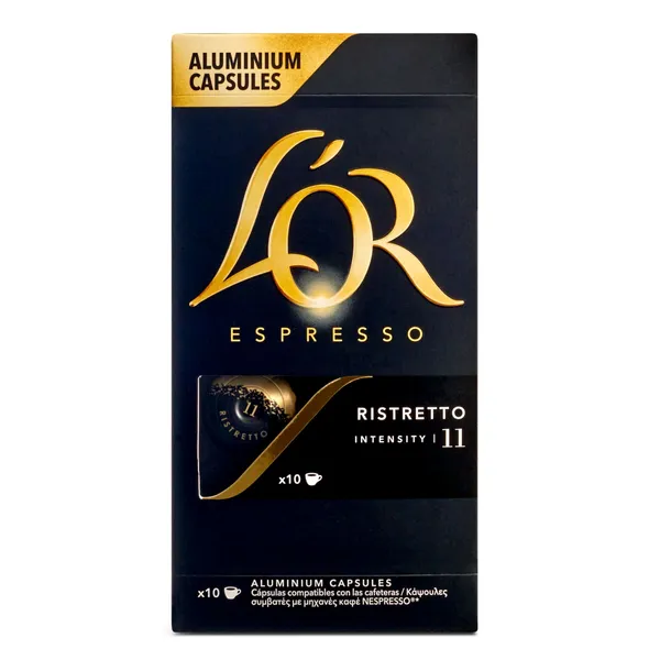 Cápsulas de café ristretto L'Or 10 unidades 2