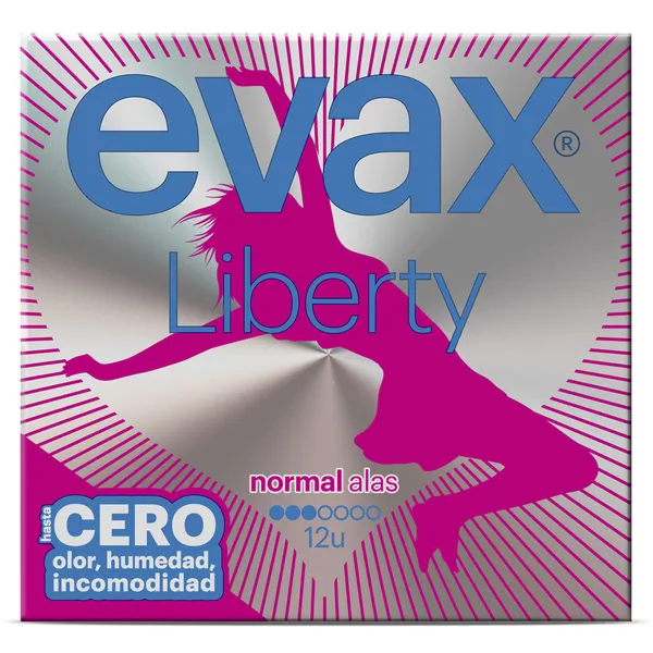 Compresas normal con alas Evax bolsa 12 unidades 2