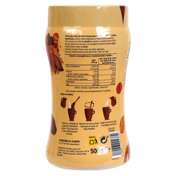Cacao soluble Dia Temptation 500 g 3