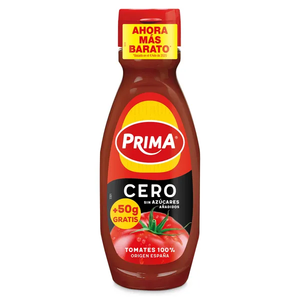 Ketchup cero Prima 510 g 2