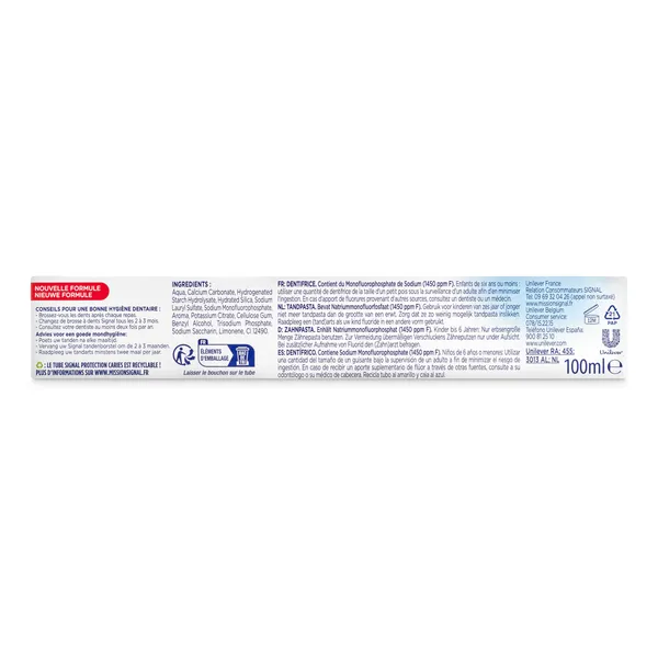 Pasta de dientes protección caries Signal 100 ml 4