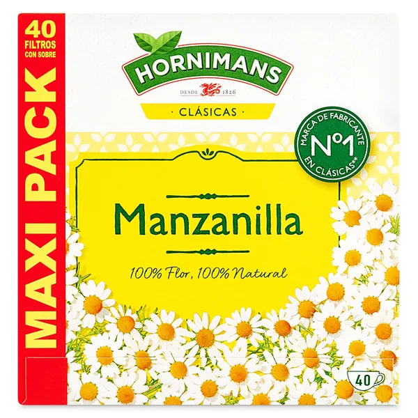 Manzanilla Hornimans 40 unidades 2