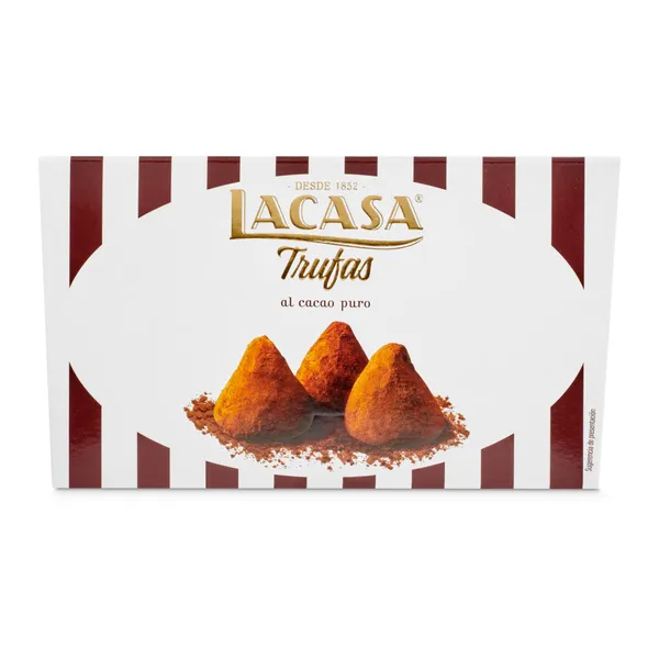 Trufas al cacao puro Lacasa caja 85 g 2
