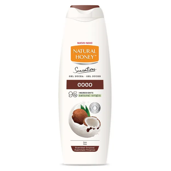 Gel de ducha coco Natural Honey 650 ml 2