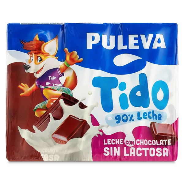 Batido de chocolate sin lactosa Puleva 6 x 200 ml 2