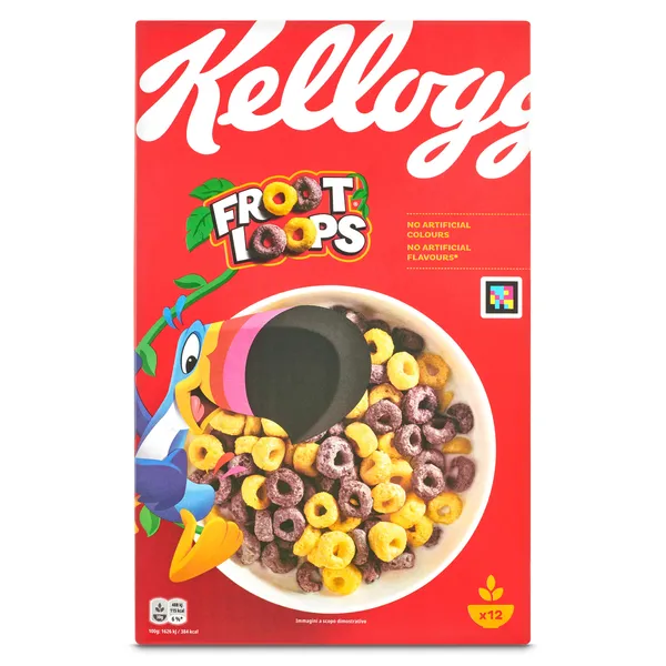 Cereales de desayuno Kellogg's Froot Loops caja 375 g 2