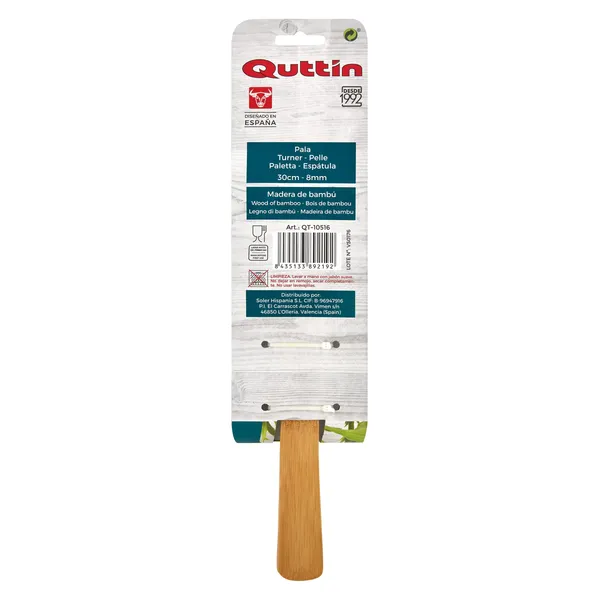 Pala curva de bambú 30 cm blister 1 unidad 3