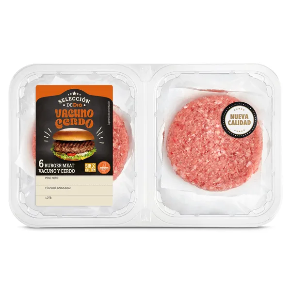 Burger meat de cerdo y vacuno Selección de Dia bandeja 540 g 2
