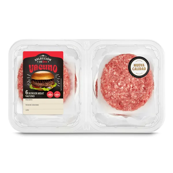 Burger meat de vacuno Selección de Dia bandeja 540 g 2