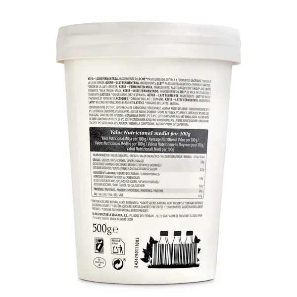 Kéfir Pastoret tarrina 500 g 3