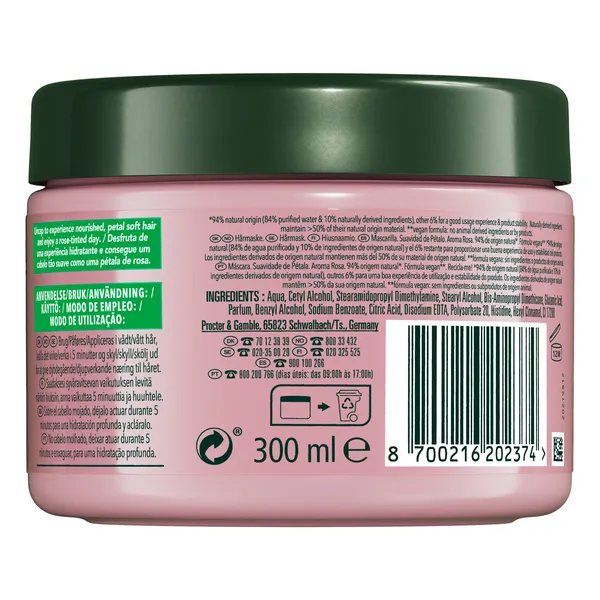 Mascarilla suavidad aroma a rosas Herbal Essences bote 300 ml 2