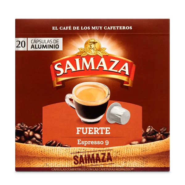 Cápsulas de café fuerte Saimaza 20 unidades 2