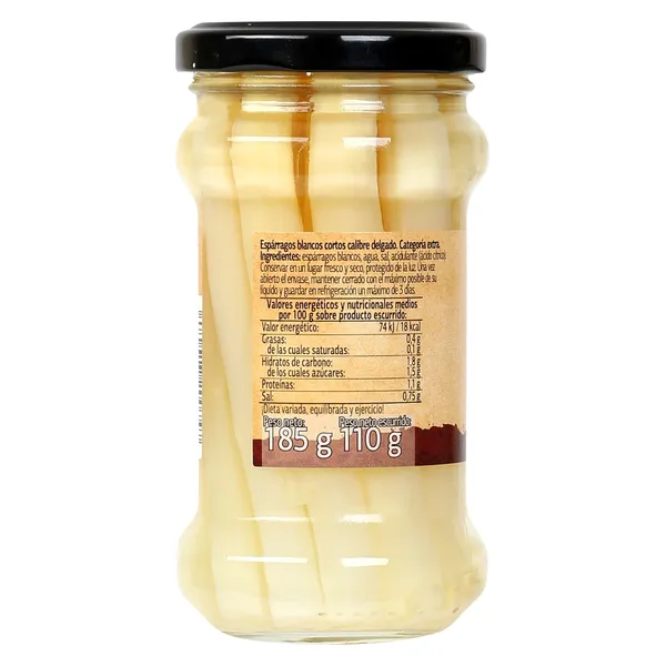 Espárragos blancos delgados Dia Vegecampo frasco 110 g 2