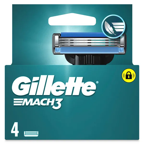 Maquinilla de afeitar recambio Gillette Mach3 caja 4 unidades