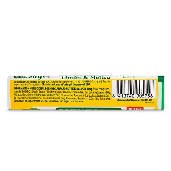 Caramelos de limón y melisa Mentolin caja 20 g 3