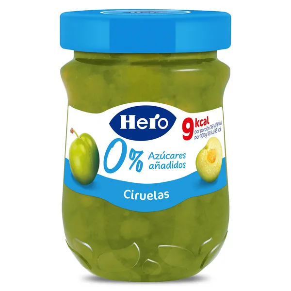 Mermelada de ciruela 0% azúcares añadidos Hero 280 g 2
