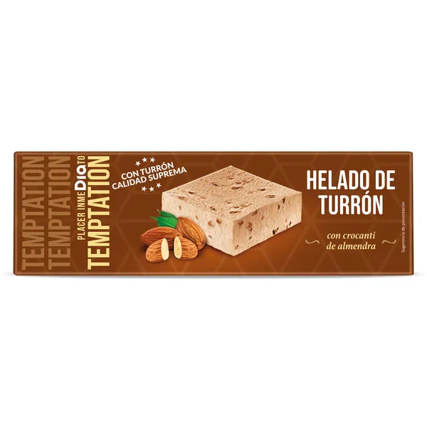 Helado corte turrón Dia Temptation 520 g 2