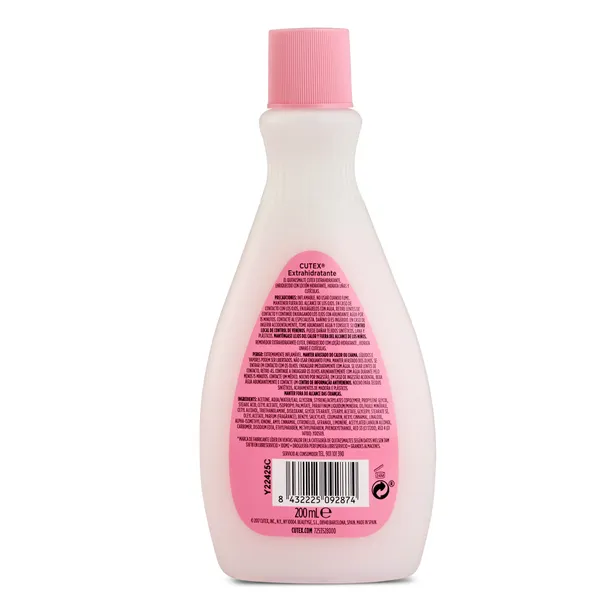 Quitaesmalte extrahidratante Cutex botella 200 ml 2