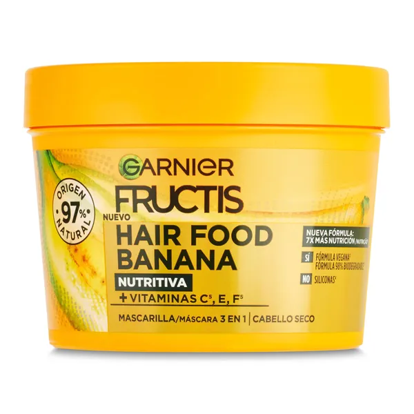 Mascarilla hair food banana Fructis 400 ml 2