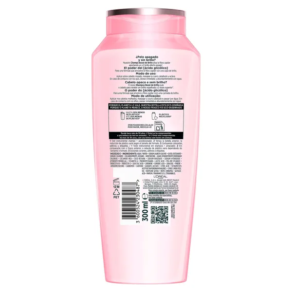 Champú glicolic gloss Elvive botella 300 ml 3