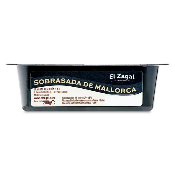 Sobrasada de Mallorca etiqueta negra El Zagal tarrina 200 g 4