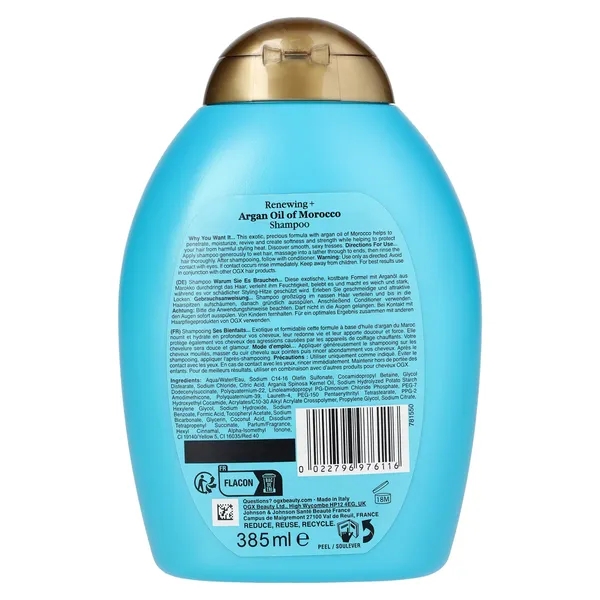Champú aceite de argán Ogx botella 385 ml 2