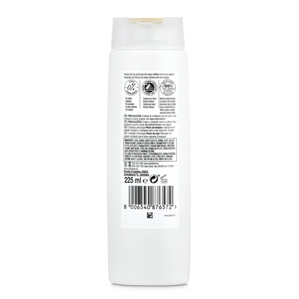 Champú anticaspa Pantene botella 225 ml 2