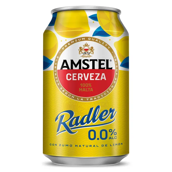 Cerveza radler sin alcohol Amstel 33 cl 2