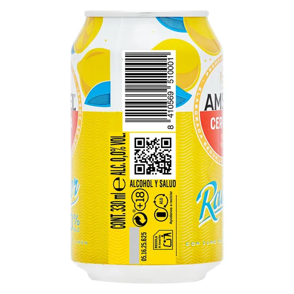 Cerveza radler sin alcohol Amstel 33 cl 3