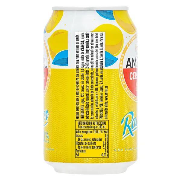 Cerveza radler sin alcohol Amstel 33 cl 4