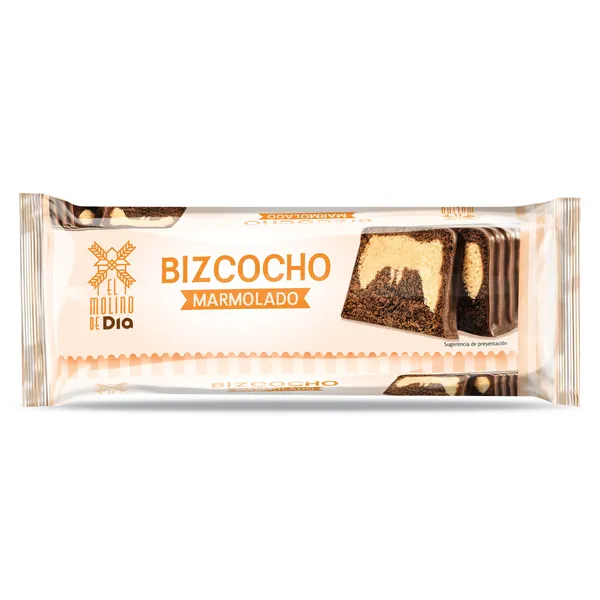 Bizcocho marmolado El molino de Dia bolsa 400 g 2