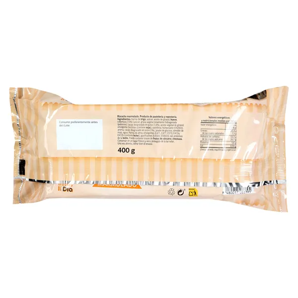 Bizcocho marmolado El molino de Dia bolsa 400 g 3