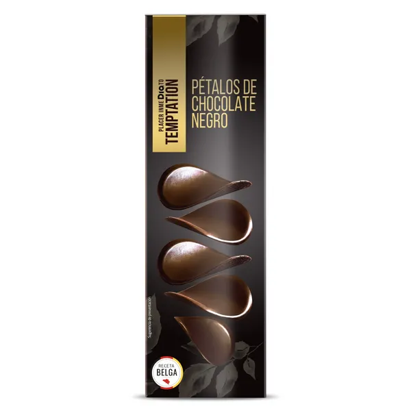 Pétalos de chocolate negro Temptation de Dia caja 150 g 2