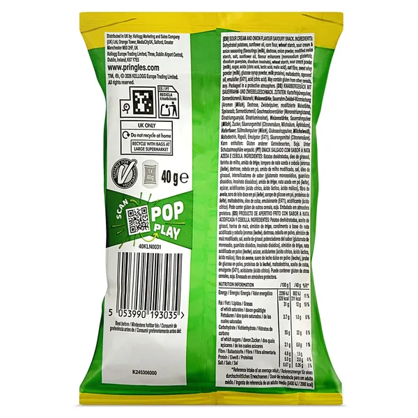 Pringles sour cream & onion mini 40 g 3