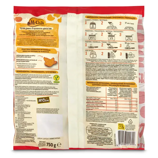 Patatas gajo barbacoa McCain 750 g 2