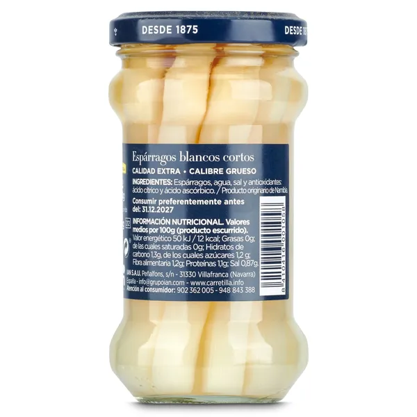 Espárragos blancos cortos Carretilla 110 g 3