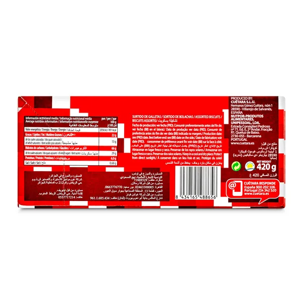 Galletas Cuétara Surtido caja 420 g 3