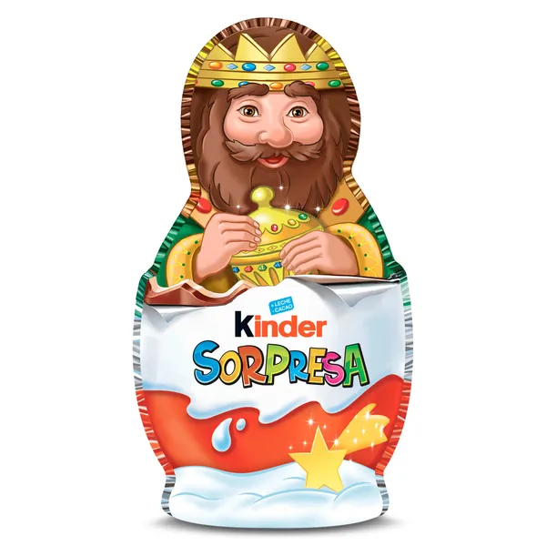 Figura de chocolate con leche Reyes Magos Kinder 36 g 3
