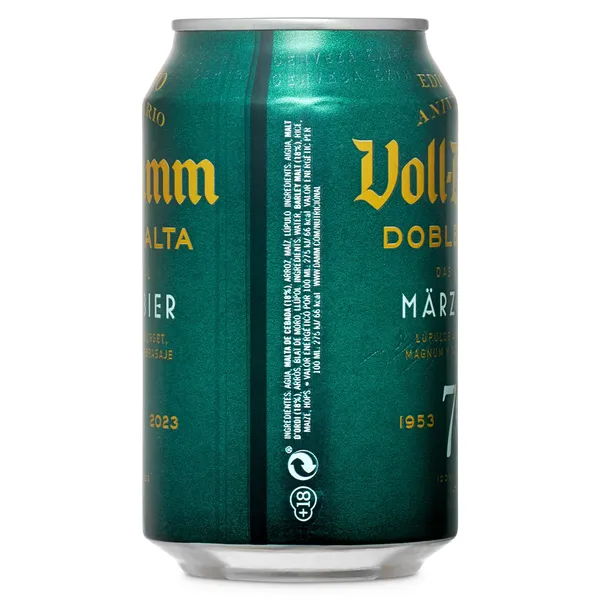 Cerveza doble malta Voll Damm 33 cl 3