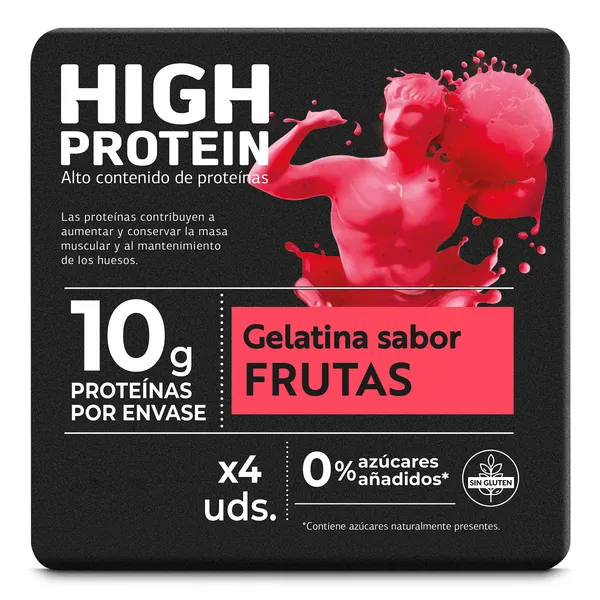 Postre gelificado sabor frutas alto en proteínas Dia Láctea pack 4 x 100 g 2