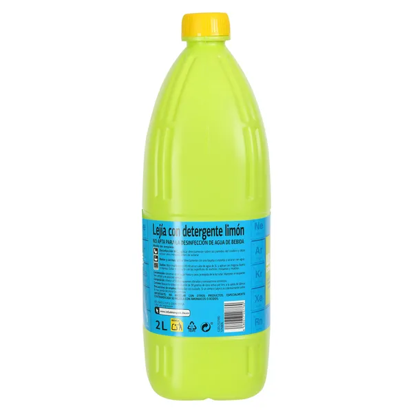 Lejía con detergente limón Dia 2 L 5