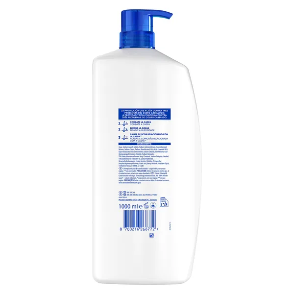 Champú anticaspa y acondicionador dos en uno H&s botella 1 l 2