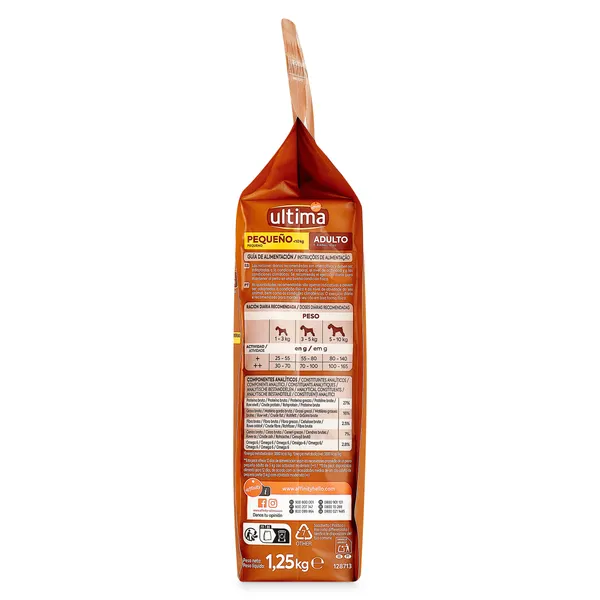 Alimento para perros mini adulto con buey Ultima 1.25 Kg 3