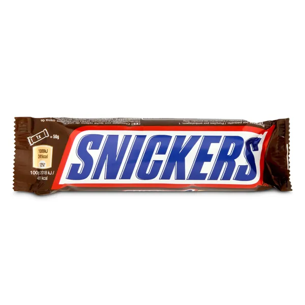 Barrita rellena de caramelo con cacahuetes Snickers 50 g 2