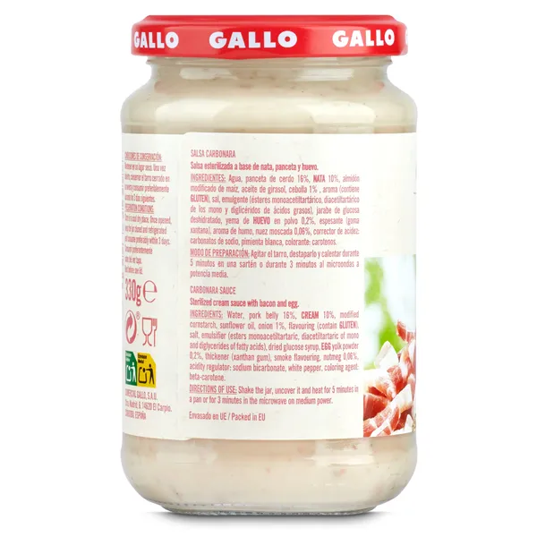 Salsa carbonara Gallo 330 g 4