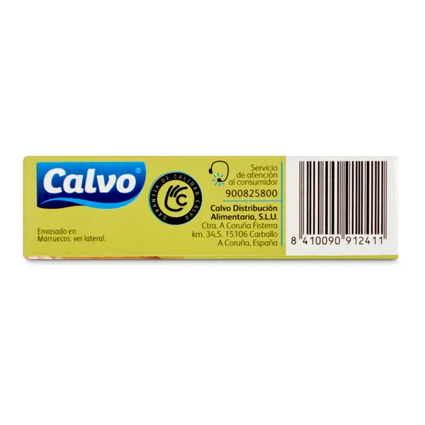 Filetes de caballa en aceite de oliva bajo en sal Calvo lata 82 g 3